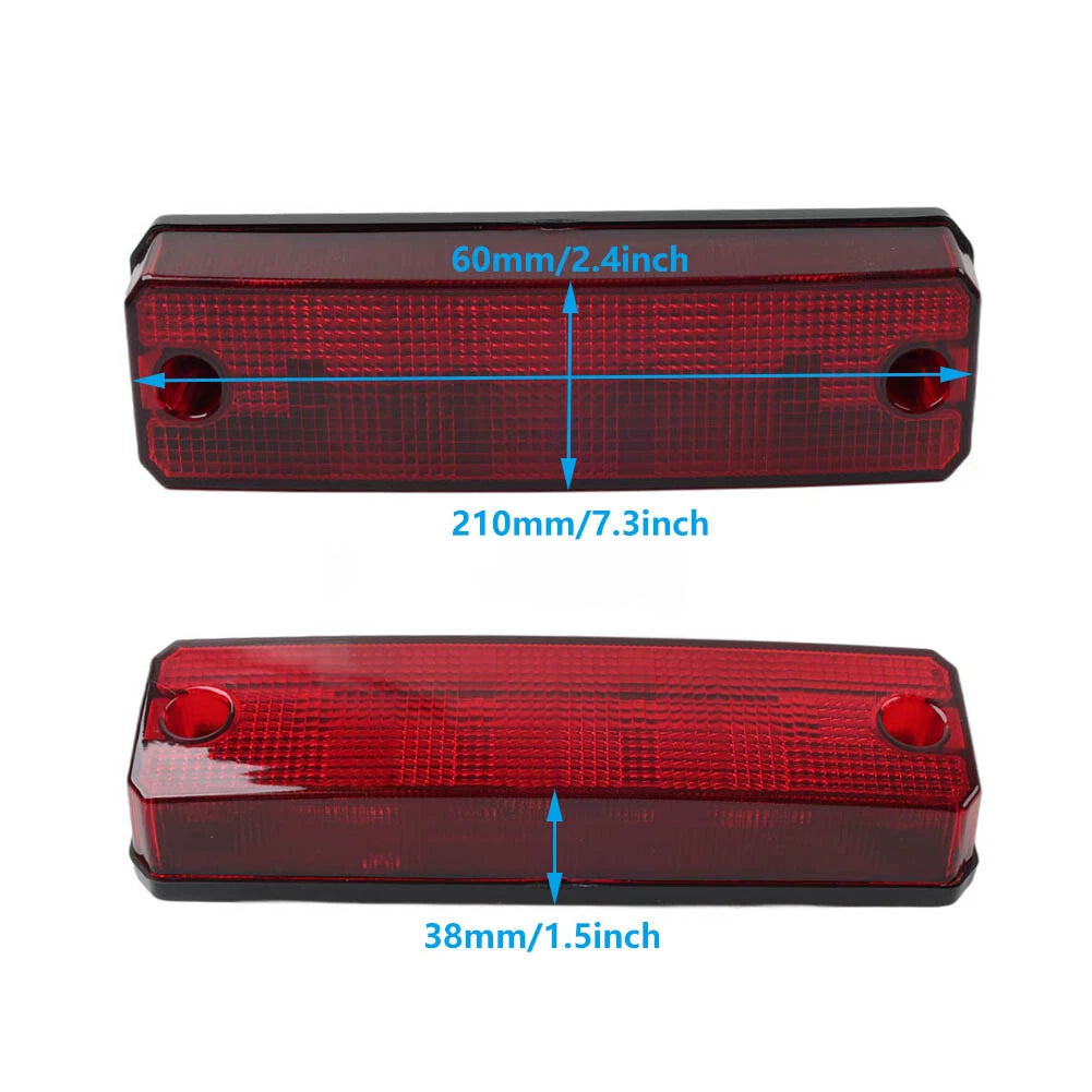 Black Rear Tail Light Assembly for Honda Pioneer 520 700 1000 (2016-2023)
