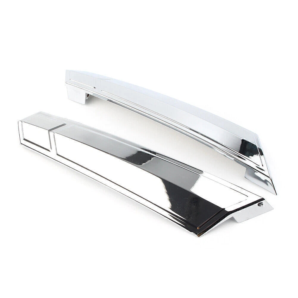 Saddlebag Hinge Covers for Victory Cross Country 2010-2017 Black/Chrome