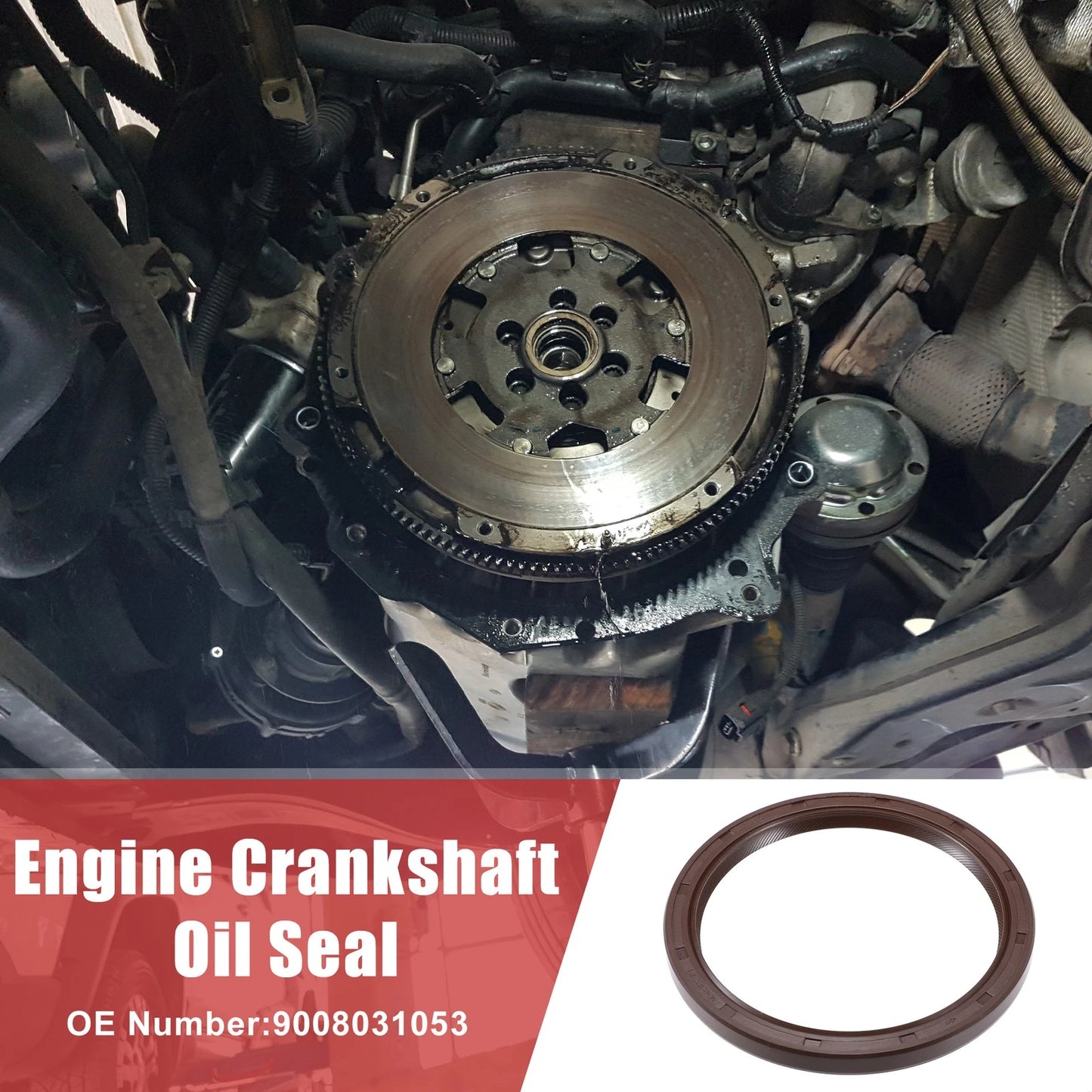 2pcs Engine Crankshaft Oil Seal for Toyota Camry Avalon (1998–2016)