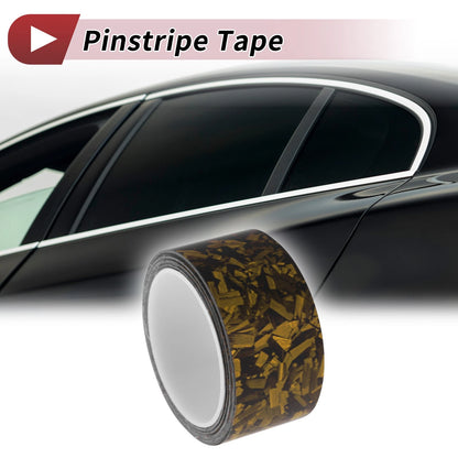 Pinstripe Tape 50mmx8.5m Matte Gold Tone for Car, Motorcycle and Boat