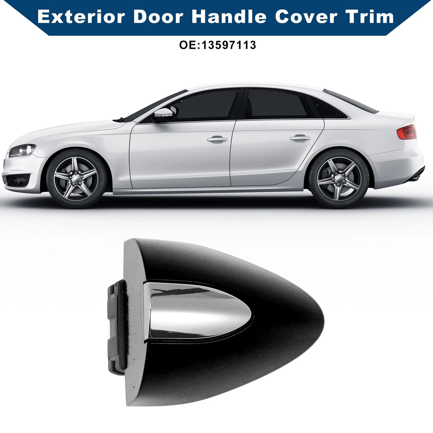 Door Handle Cover Trim for Buick LaCrosse Black (2017 - 2019)