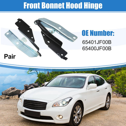 1 Pair Bonnet Hood Hinge for Infiniti Q50 Q60 Q70 Q70L (14-18)