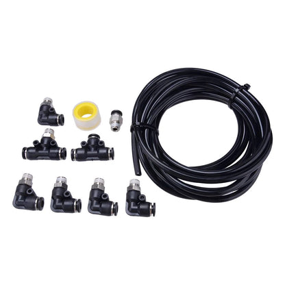 Black Push Lock Vacuum Fitting Set for Turbocharged Vehicles