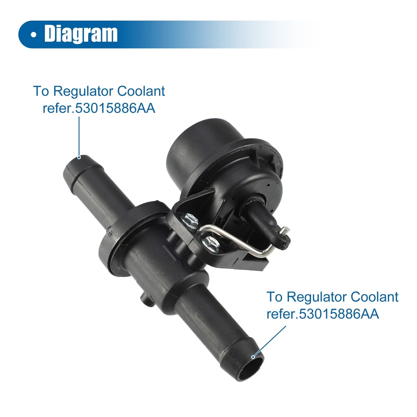 Radiator Water Valve for Dodge Van 1500 B2500 Plastic Metal Black