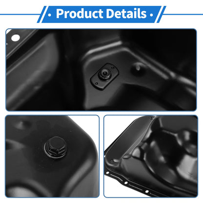 Engine Oil Pan for Toyota Hilux (1988-1997) - Steel Black