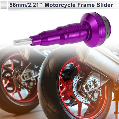 10mm Aluminum Alloy Motorcycle Slider Frame Bolt 1 Set Purple for Make Model