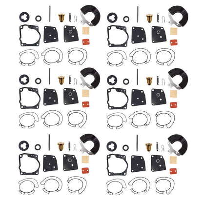 6x Carburetor Kits for Johnson/Evinrude V4/V6 (90-175HP)