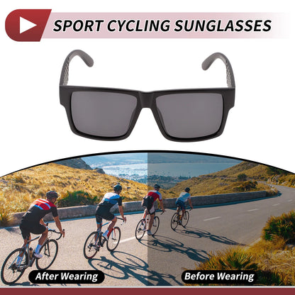 Motorcycle Riding Goggles Deep Gray Lens Black Frame UV400