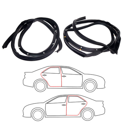 Rear Door Weatherstrip for Toyota Corona Sedan 1992-1998