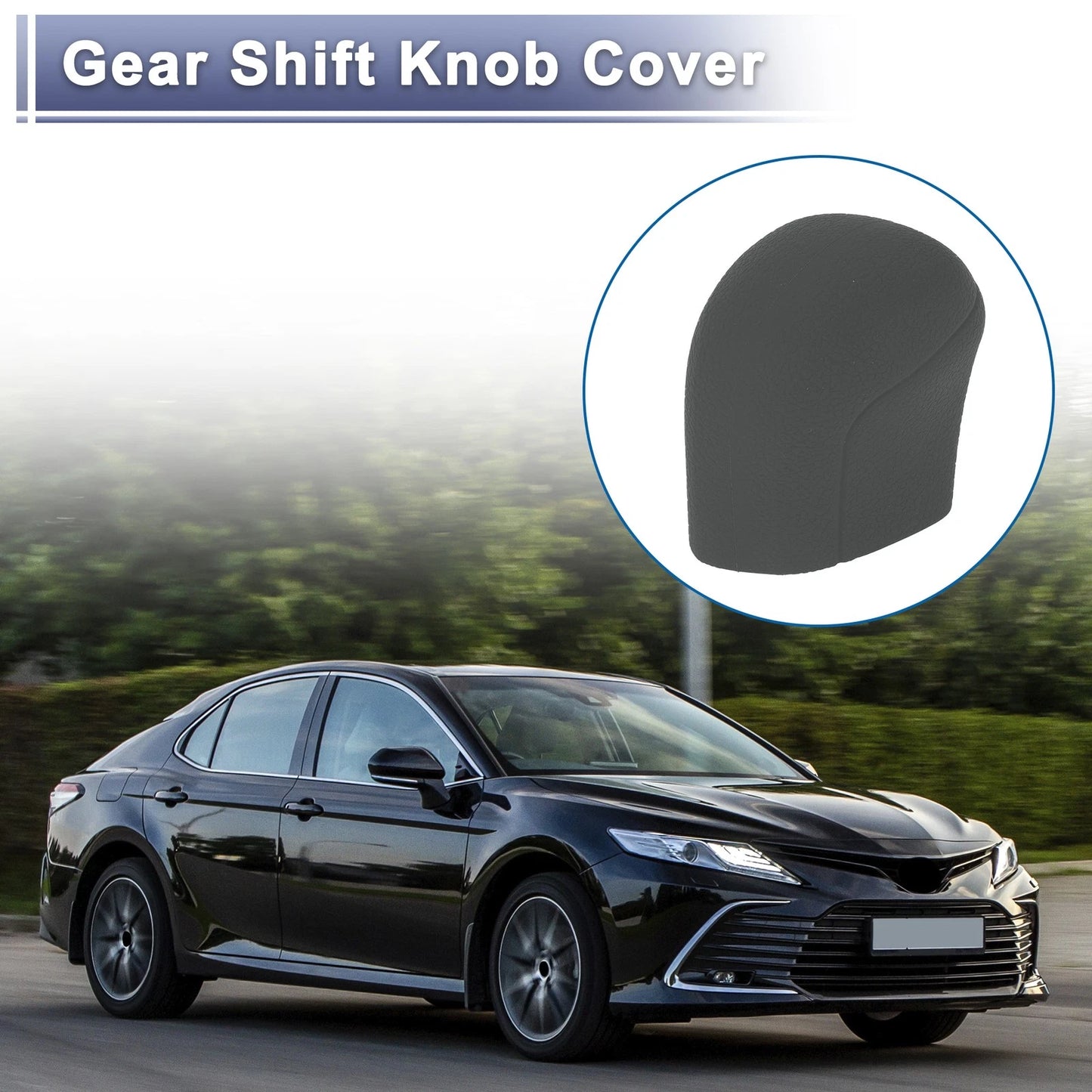 1 Pc Grey Silicone Gear Shift Knob Cover for Toyota Camry (2018-2024)