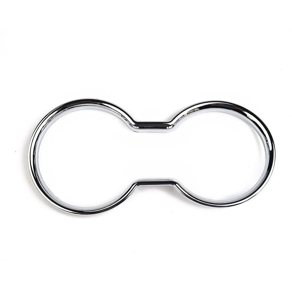 Replacement Cup Holder Trim Silver Water ABS Center Chrome Cover (2011–2018)