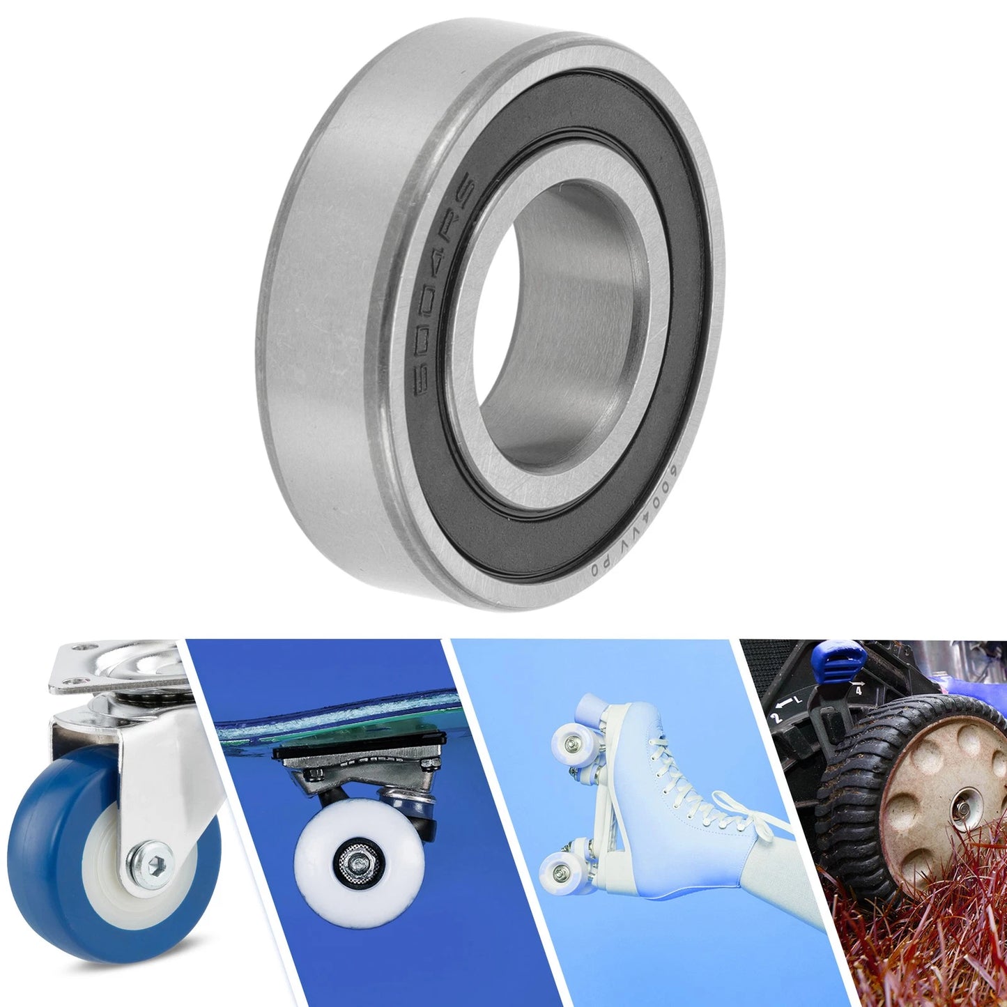 6004VV / 20x42x12mm / Deep Groove Ball Bearings for Scooter Skateboard Wheel