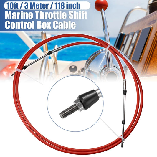 1 x Marine Type Shift Remote Control Box Cable for Yamaha Red
