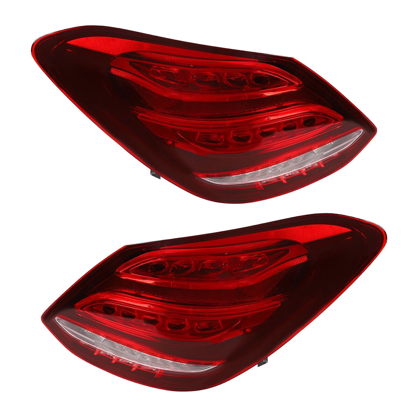 Left & Right Tail Light for 2015-2018 Mercedes Benz W205 Sedan LED Lights