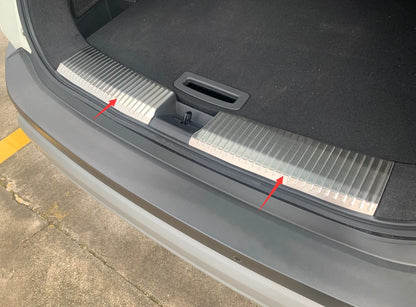 Rear Inner Bumper Protector Steel Scuff Plate Cover for Nissan Rogue (2021-2023)