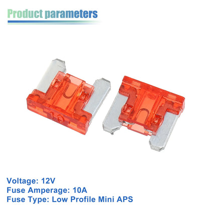 7 x Universal 10A Low Profile Mini APS Fuse Taps for Car (12V)