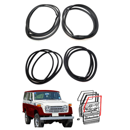 Front & Rear Door Weatherstrip for Toyota Land Cruiser FJ55 FJ56 1975-1980