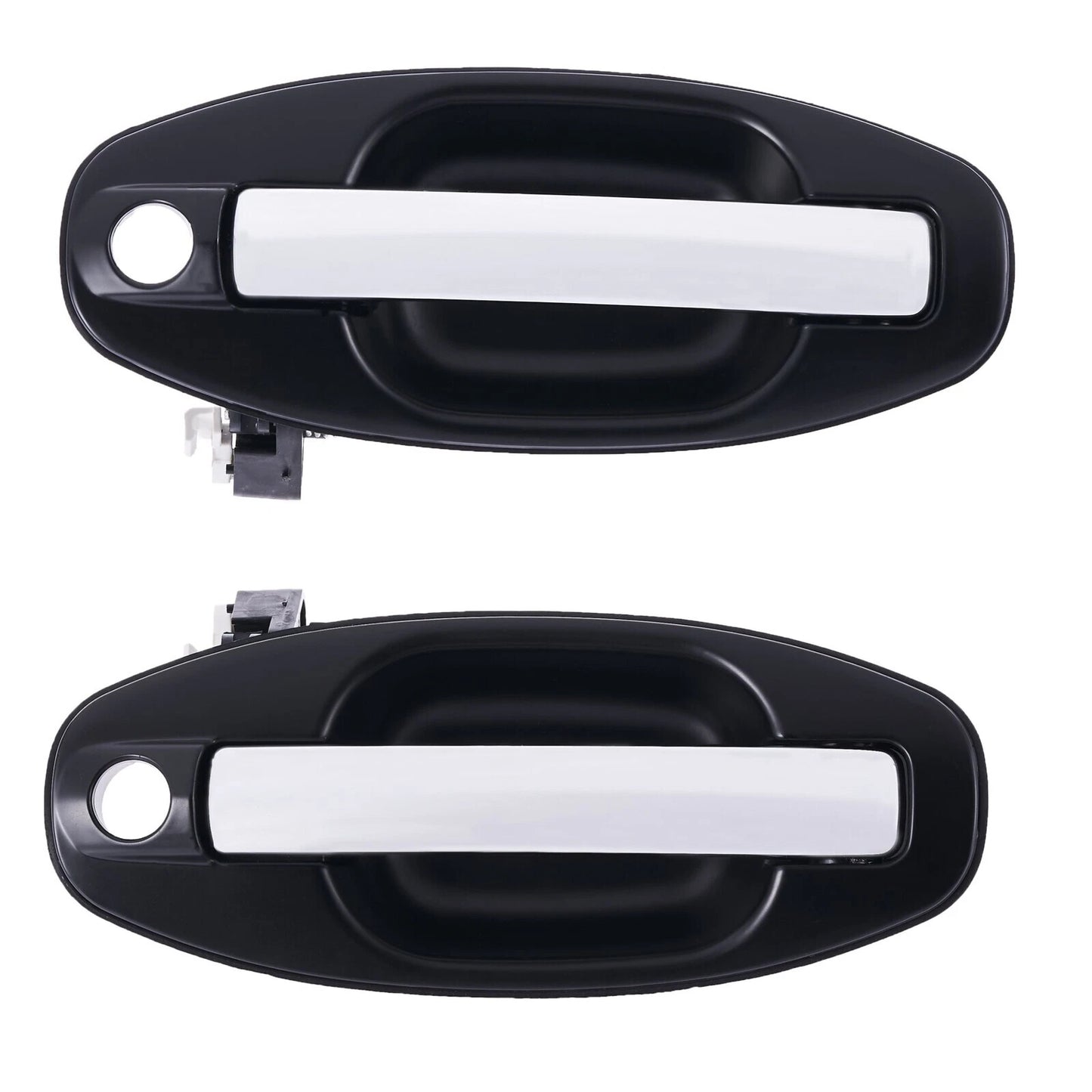 2 x Front Outer Door Handles Chrome for Hyundai Santa Fe (2000-2005)