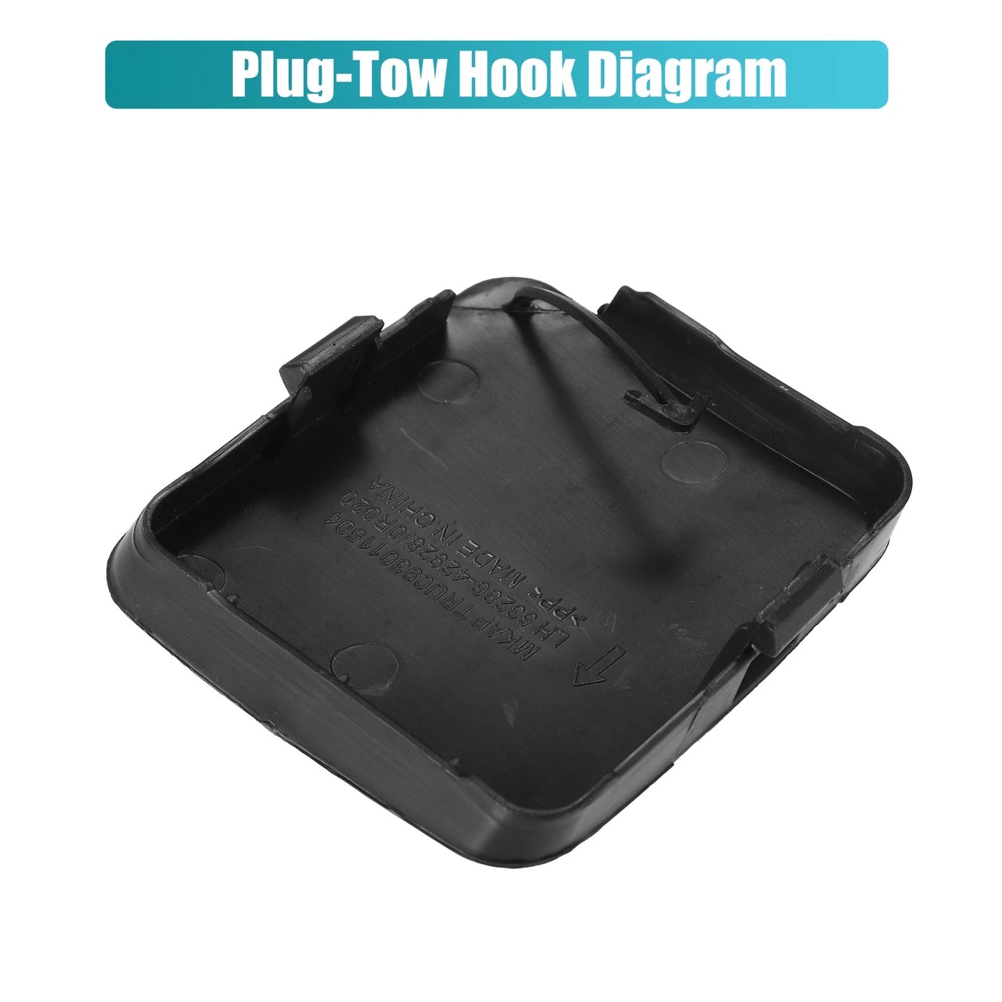 Unpainted Front Left Bumper Tow Hook Cap for Toyota Rav4 (2013-2018)