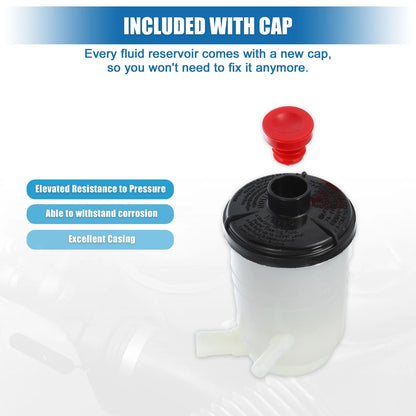 Power Steering Reservoir for Honda Accord L4 2.3L Coupe Sedan (1998-2002)