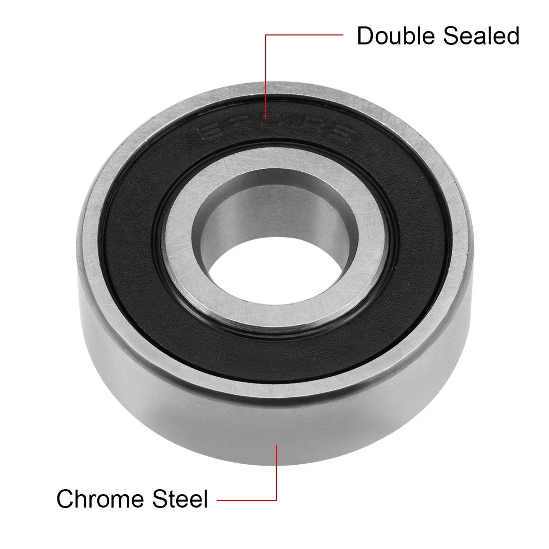 Ball Bearing 12x32x10mm Double Sealed ABEC-3 Bearings 2pcs