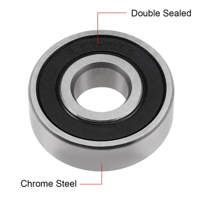 Ball Bearing 12x32x10mm Double Sealed ABEC-3 Bearings 2pcs