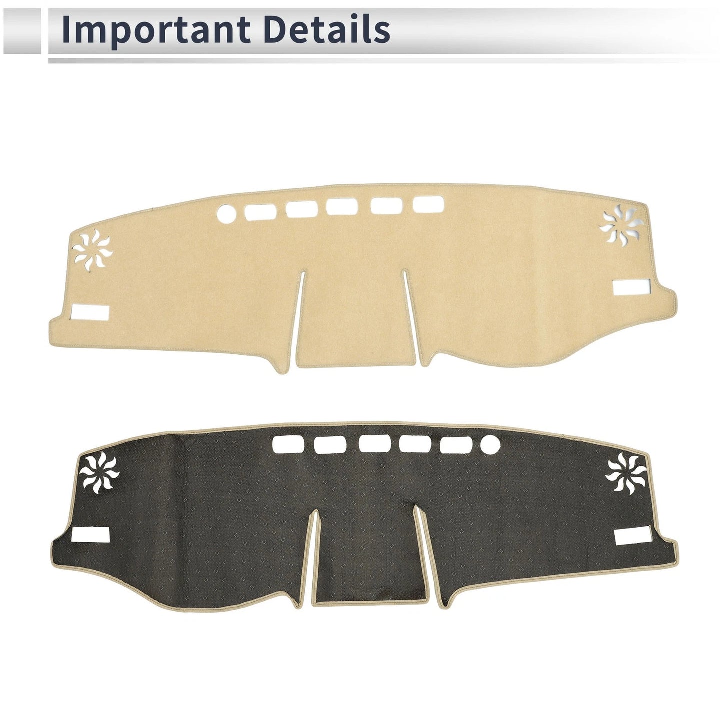 Dashboard Cover Mat for Toyota RAV4 XA50 2020-2024 Sun Protector Beige