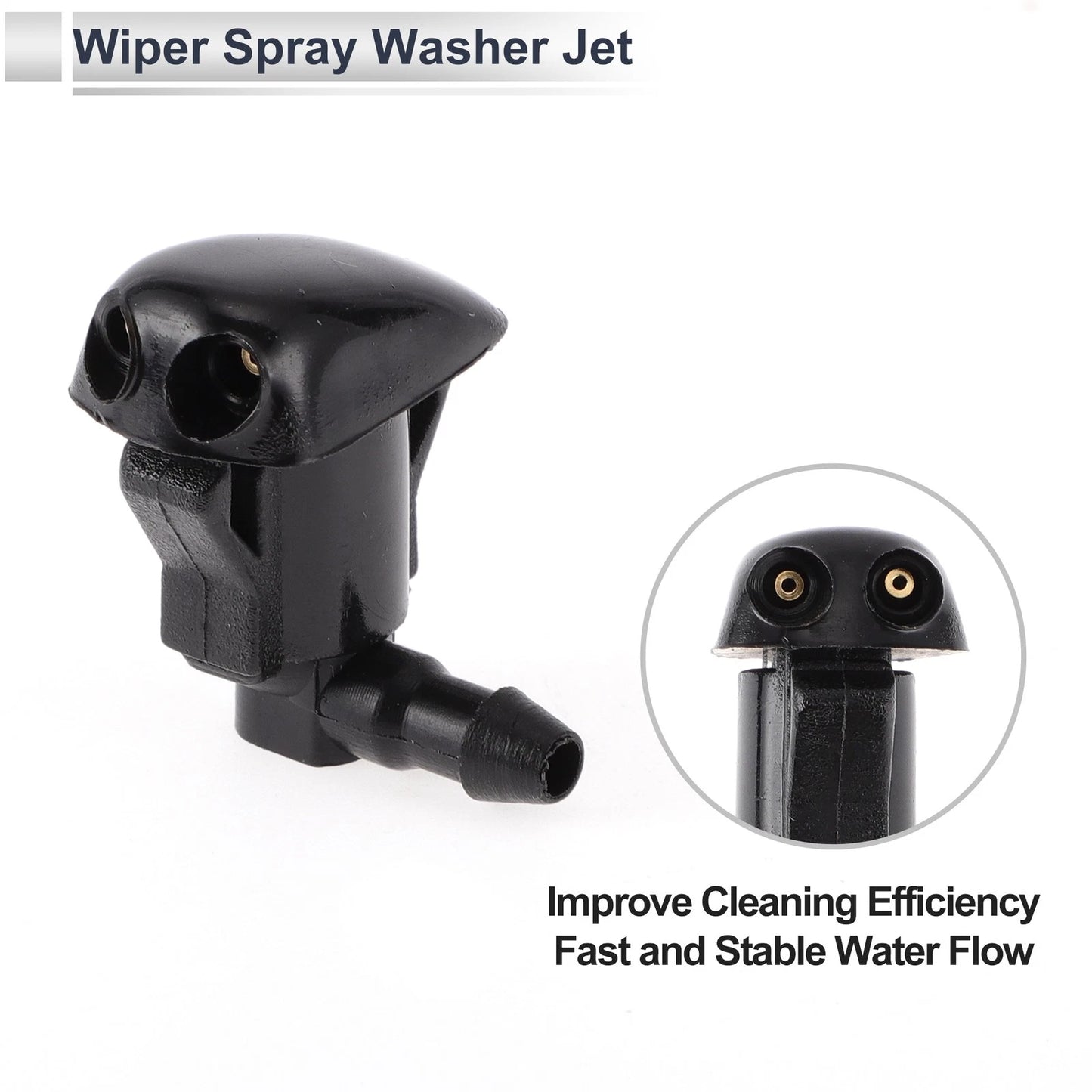 3 x Washer Nozzle w/ Hose Connector for Toyota