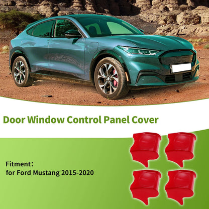 4 x Window Switch Bezel Covers for Ford Mustang (2015-2020)