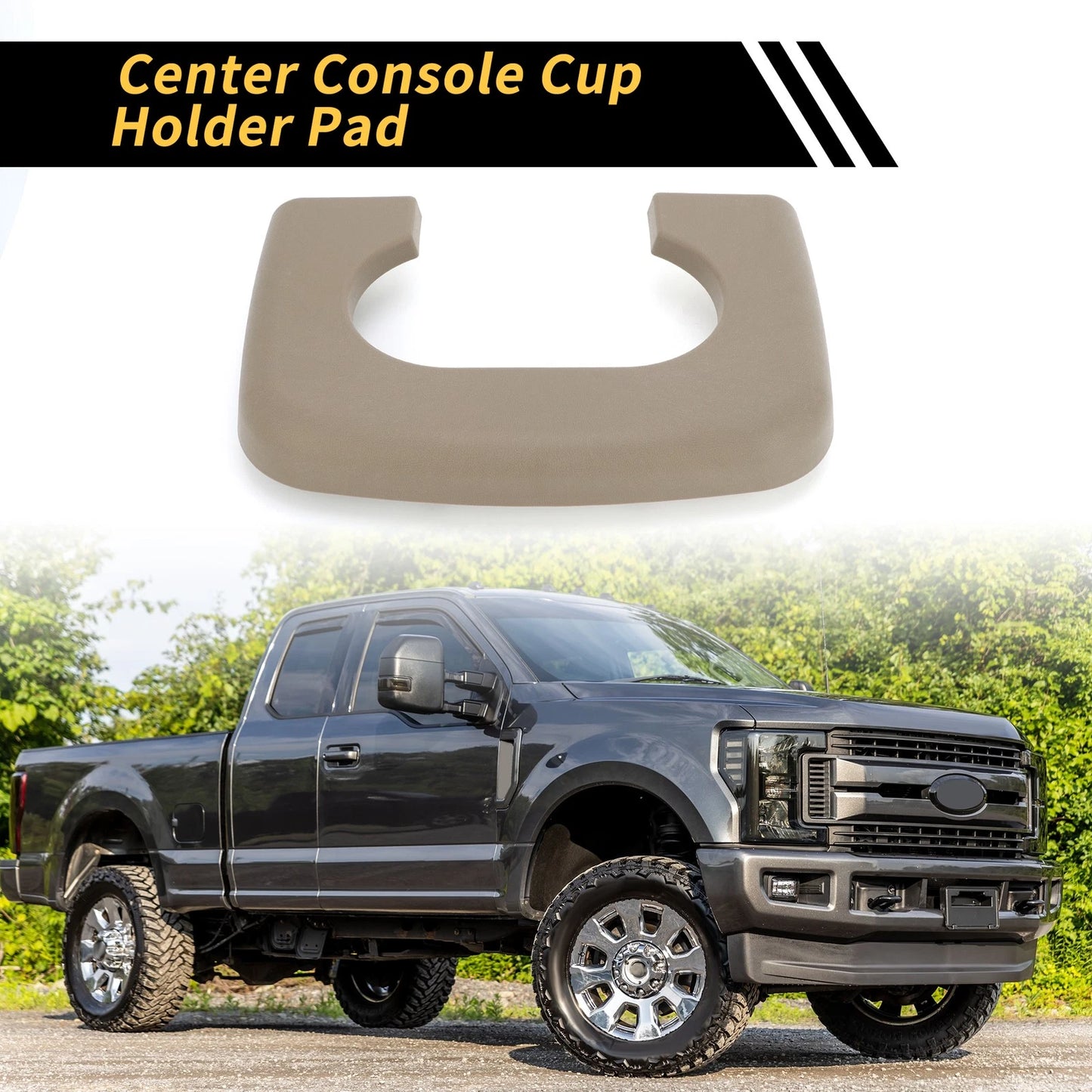 Cup Holder Replacement Pad for Ford F-150 (1997-2003) Brown
