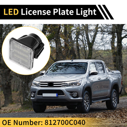 2 x License Plate Light Tag Lamps for Toyota Tundra (2014-2019) Clear Lens