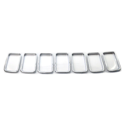 7 Pcs Front Grille Trim Cover for Jeep Grand Cherokee (2014-2016)