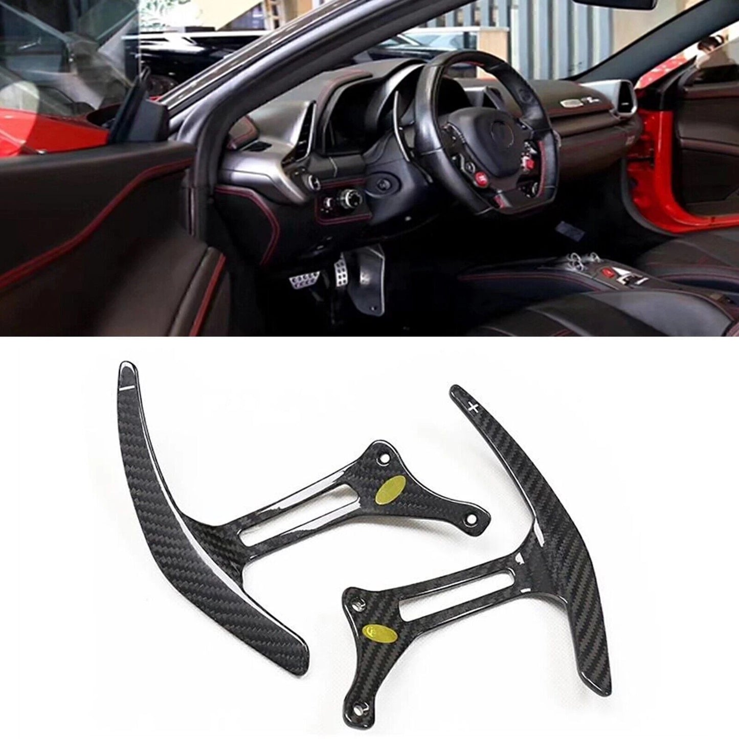 Steering Wheel Shifter Paddle for Ferrari 458 Italia (2010-2015) Carbon Fiber