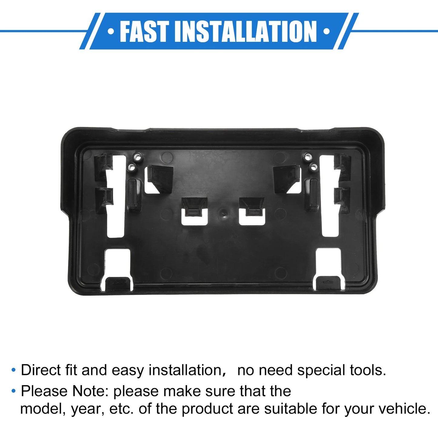 Front License Plate Bracket Holder for Ford F-150 (2021-2023) Black