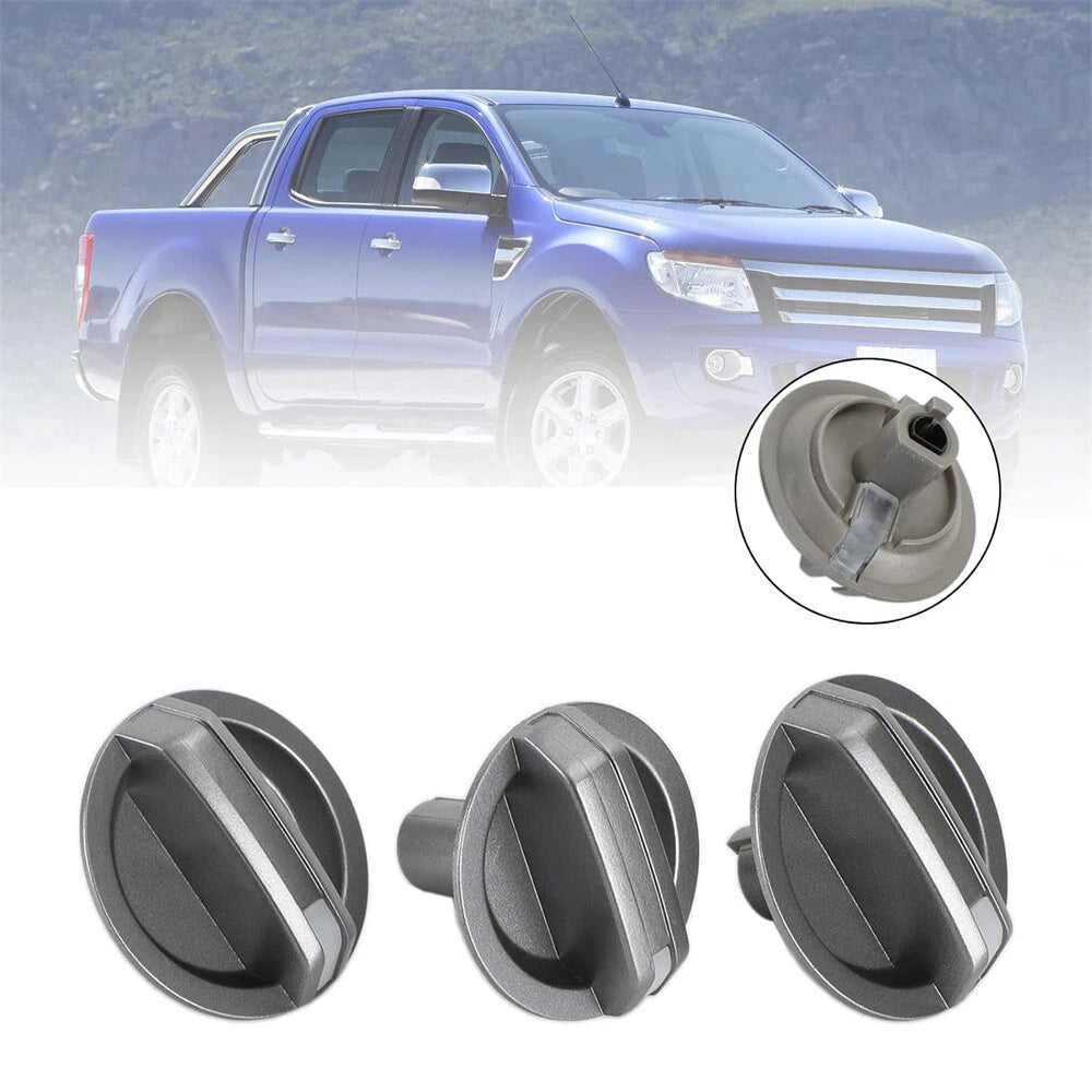 3 Pcs Heater Fan Control Knob Set for Mazda BT-50, Ford Ranger (2005-2011)