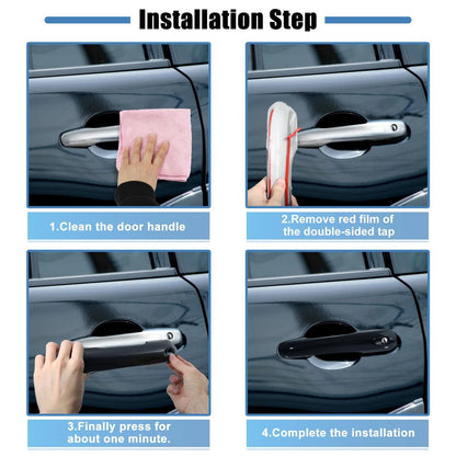 4 x Side Door Handle Cover Trim for Ford Explorer (2020-2022) Black Accessories