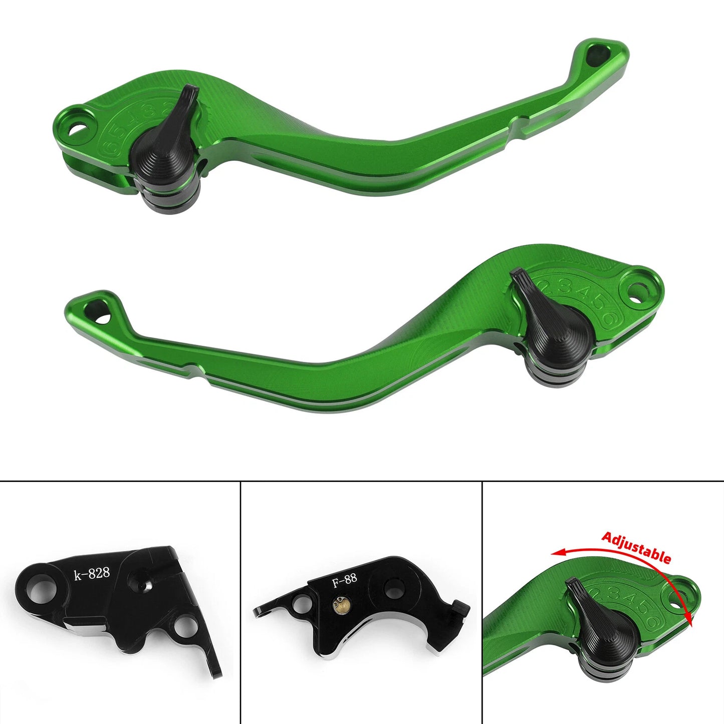 CNC Short Brake Clutch Lever for Kawasaki Z750R Z1000 ZX10R ZX6R (2007-2019)