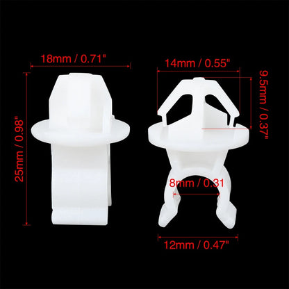 20 x Car Hood Prop Rod Clip Retainers for Honda Accord, CRV, Civic, City