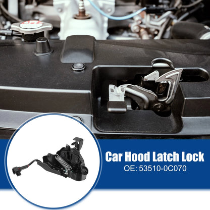 Bonnet Latch Lock Assembly for Toyota Tundra 2014-2021 Auto Replacement Black