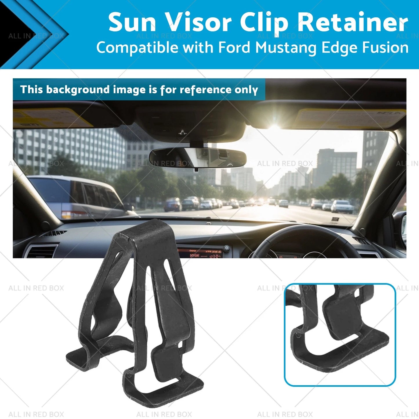 Sun Visor Clip Retainer for Ford Mustang, Edge, Fusion (2015-2023)