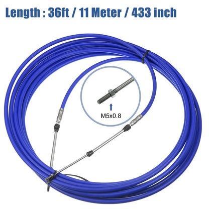 Remote Control Box Cable 1x36ft-433in for Yamaha Blue