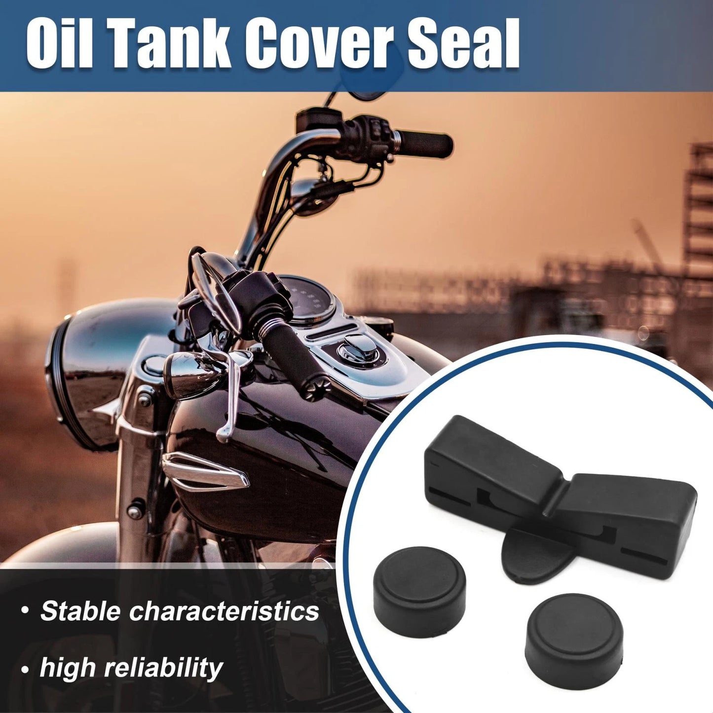 Black Rubber Motorcycle Gas Tank Cushion Holder for CG125