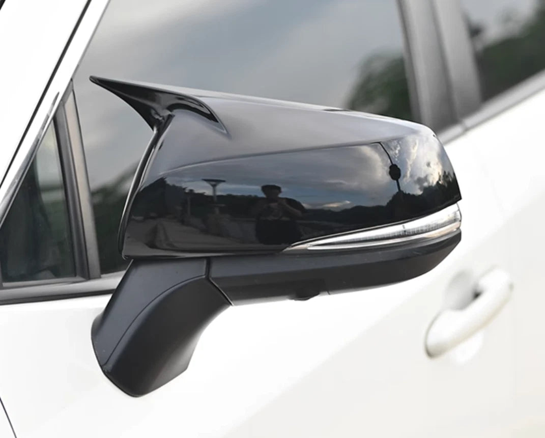 Ox Horn Rearview Mirror Lid Cover Trim for Toyota Highlander (2020-2022)
