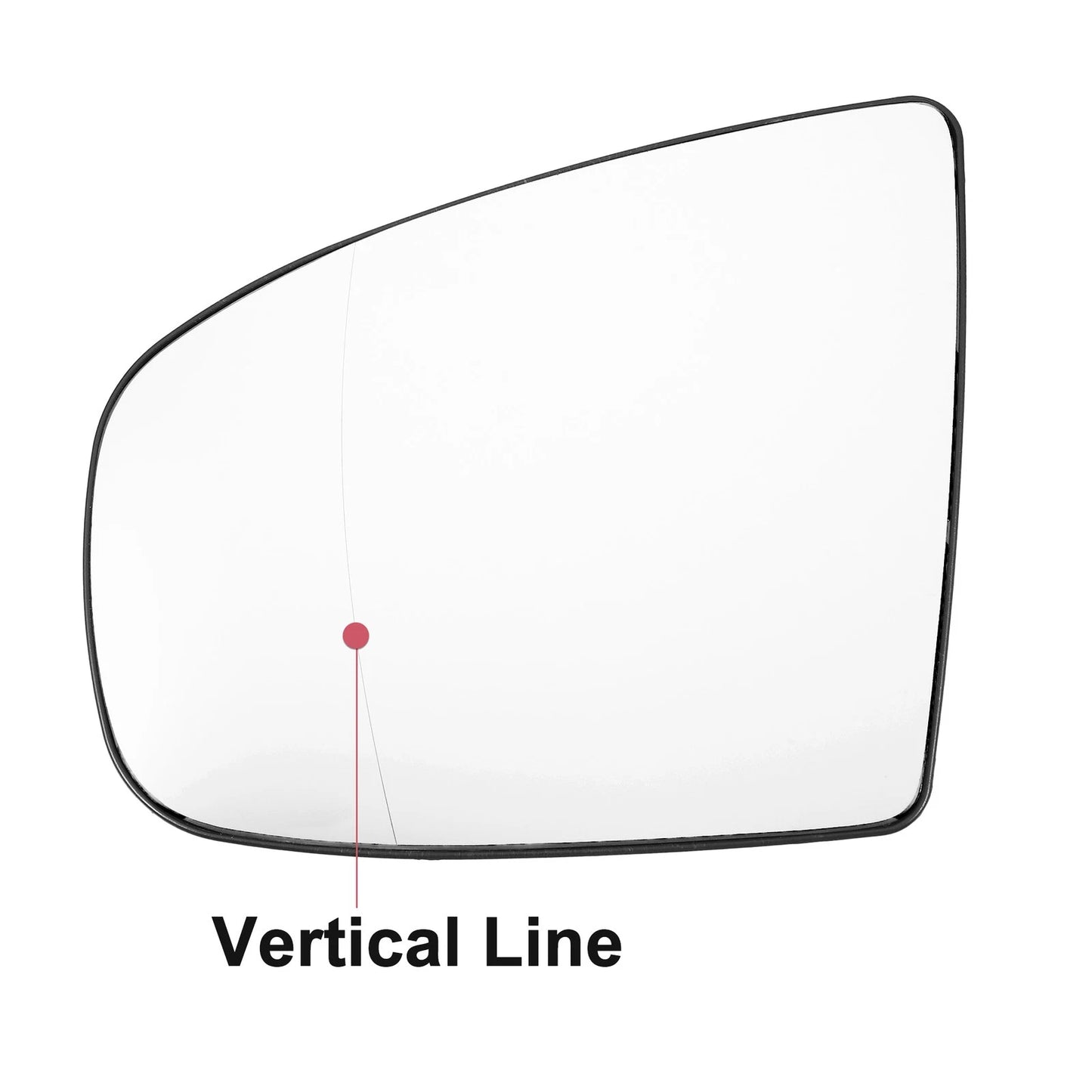Heated Left Side Rearview Mirror Glass with Backing Plate for BMW X5 X6