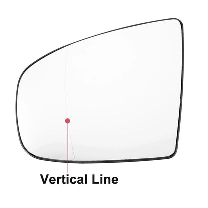 Heated Left Side Rearview Mirror Glass with Backing Plate for BMW X5 X6