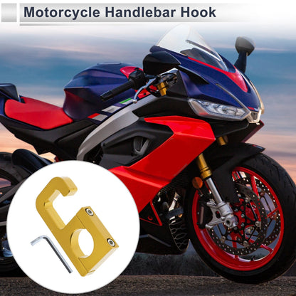 Square Aluminum Alloy Motorcycle Hanging Hook 74mm Length 1 Set for Motorcycle