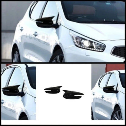 Side View Mirror Covers Gloss Black 2 Piece for Kia Ceed (2012-2017)