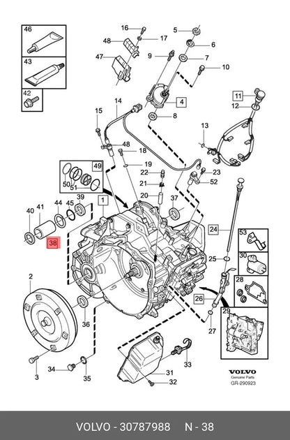 Transfer Case Gear Spline Service Kit For Volvo S60/V70/XC70/XC90 (2007–2016)