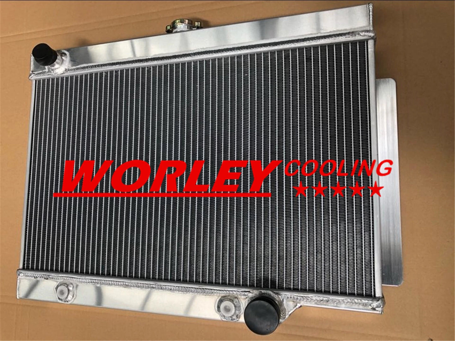 Aluminum Radiator & Blue Silicone Hose for Holden EJ/EH 179 2.9L L6 (1962-1965)