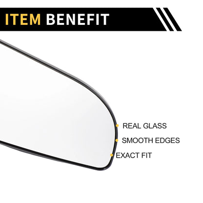 Left Mirror Glass Replacement for Dodge Ram 1500